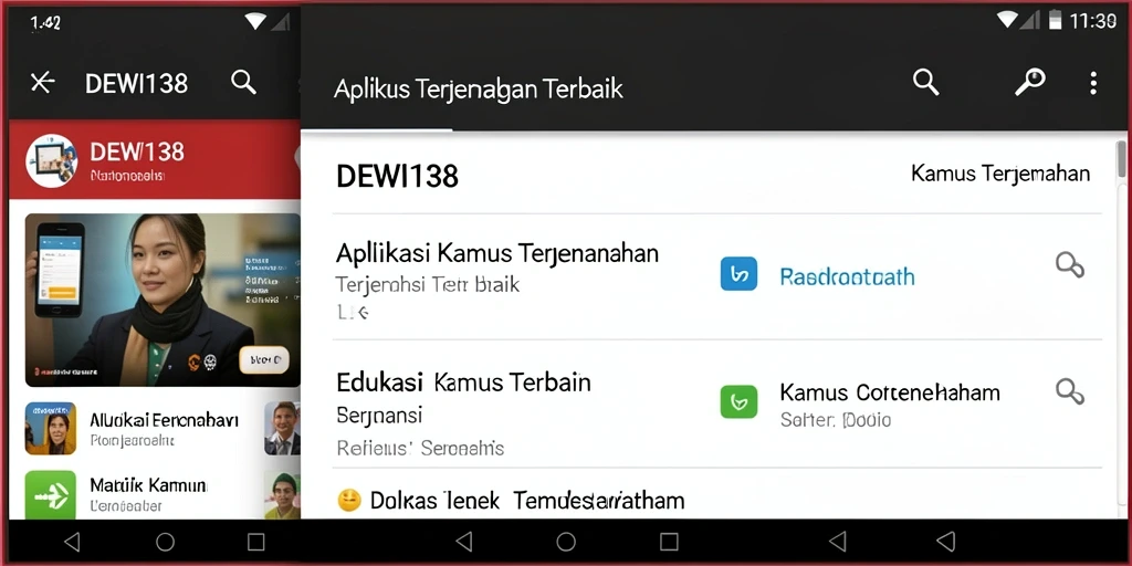 Antarmuka DEWI138 dengan fitur terjemahan yang mudah diakses.