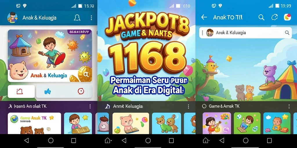 Antarmuka menyenangkan dan penuh warna dari aplikasi JACKPOT168.
