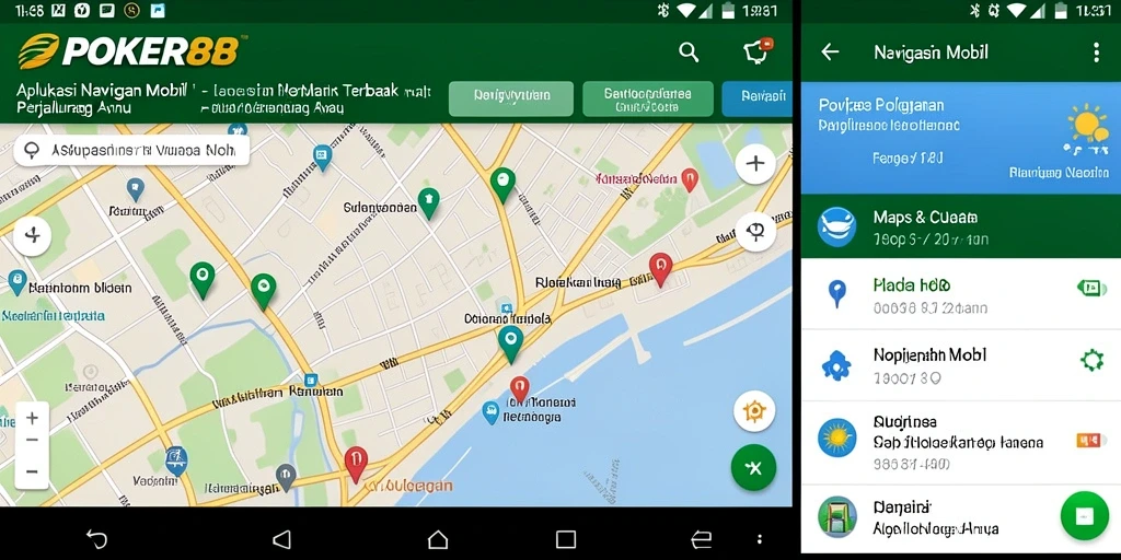 Antarmuka POKER88 yang intuitif untuk navigasi mobil.