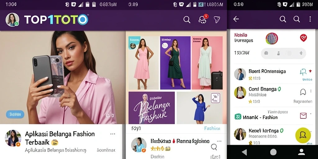 Antarmuka TOP1TOTO menampilkan berbagai produk fashion menarik.
